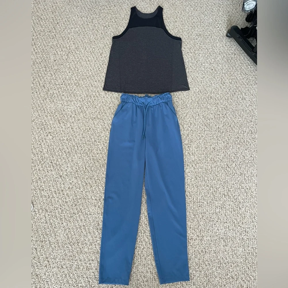 Lululemon Outfit Bundle – Clip-In Tank (6) & High-Rise Joggers (2) - Picture 2 of 16